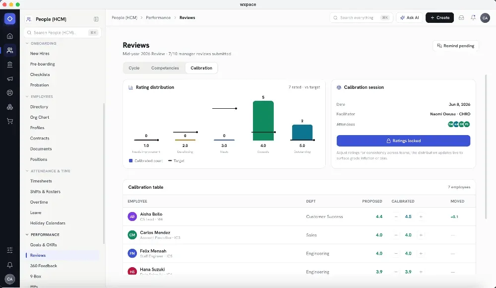 The same process running as a Claris FileMaker application built by Caufero