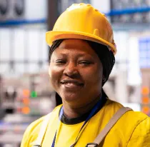A production supervisor on a factory floor